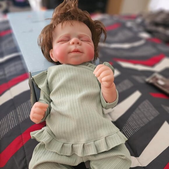 Realistic Reborn Baby Dolls Full Body Vinyl 18 in Real Life Baby Girl Doll - Picture 4 of 5